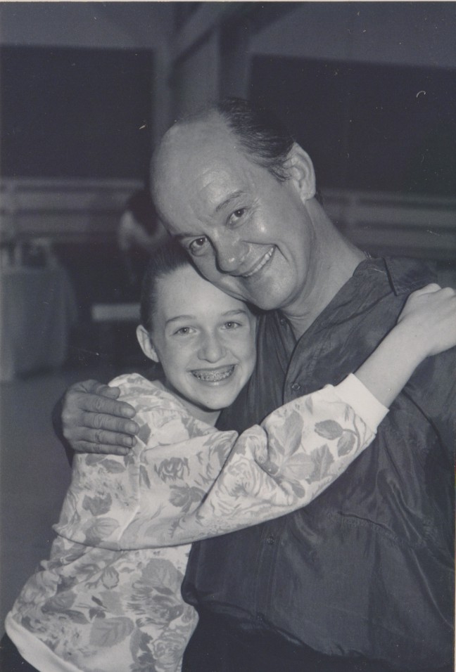 Lena Hall (Celina Carvajal) with her father, Carlos Carvajal, at 11 years-old.
