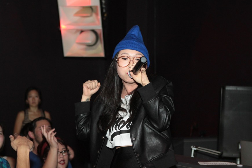 Awkwafina performs at Directions in Sound, CAAMFest 2015. Photo by Leanne Koh.