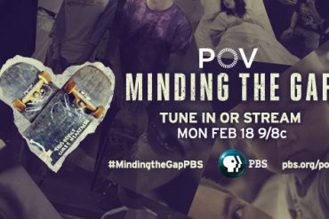 A poster image with a heart shape and the words "Minding the Gap" and the PBS logo at the bottom.