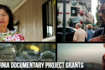 A collage of images from documentaries funded by California Humanities.