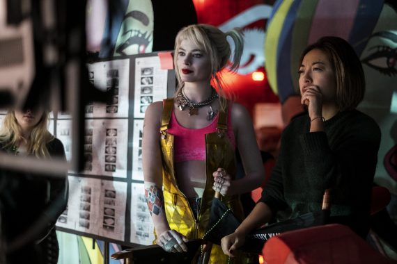 Margot Robbie and Cathy Yan